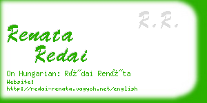 renata redai business card